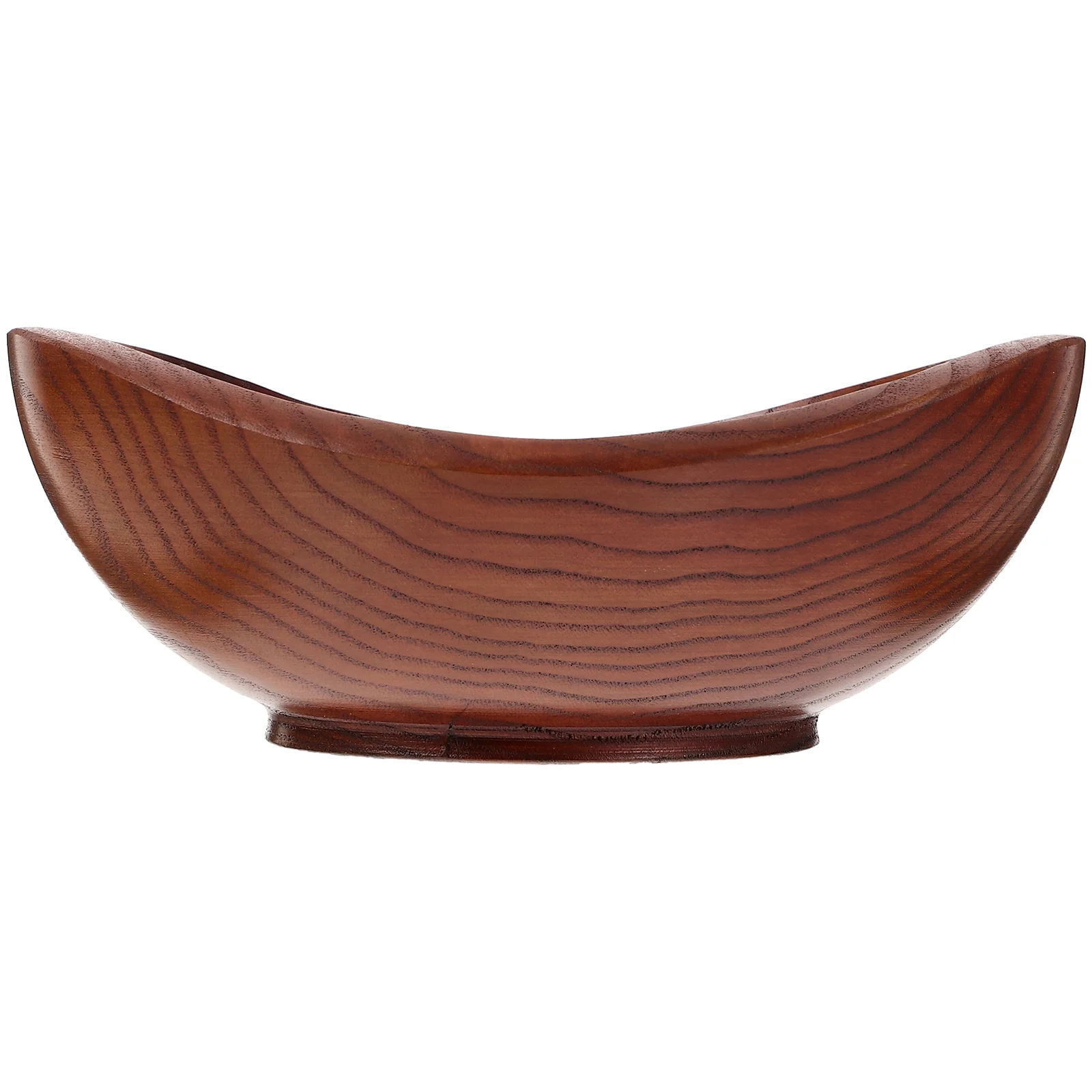 

Solid Wood Fruit Salad Bowl Yuanbao Jujube Creative Snack Seasoning Style Five Serving for Kitchen Counter Popcorn