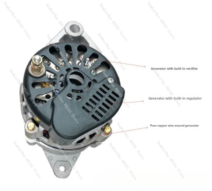 12V/24V DC brushless permanent magnet generator, suitable for three-wheel and four-wheel electric vehicles