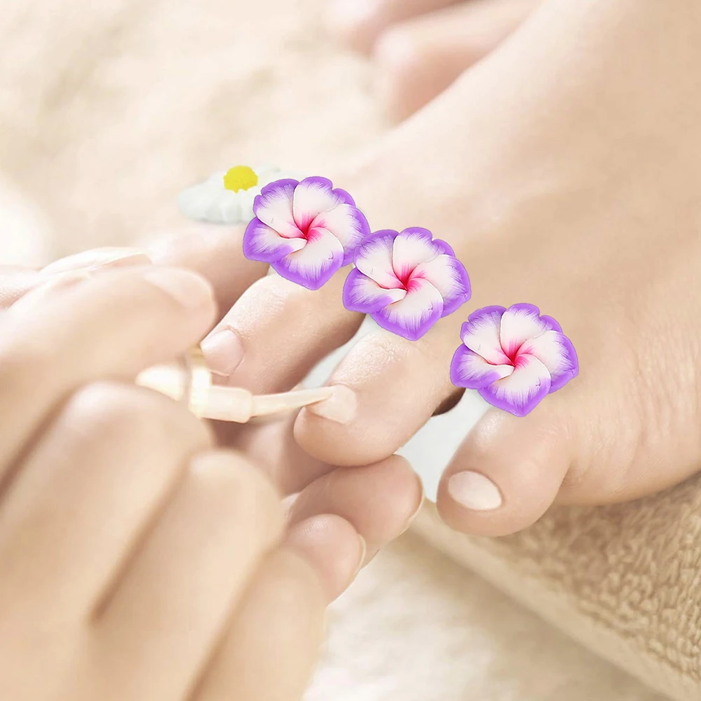 

24 Pcs Separator Silicone Pedicures Foot Toe Supplies Spacer Manicure Nail Supplies Toe Spreaders For Nail Polish