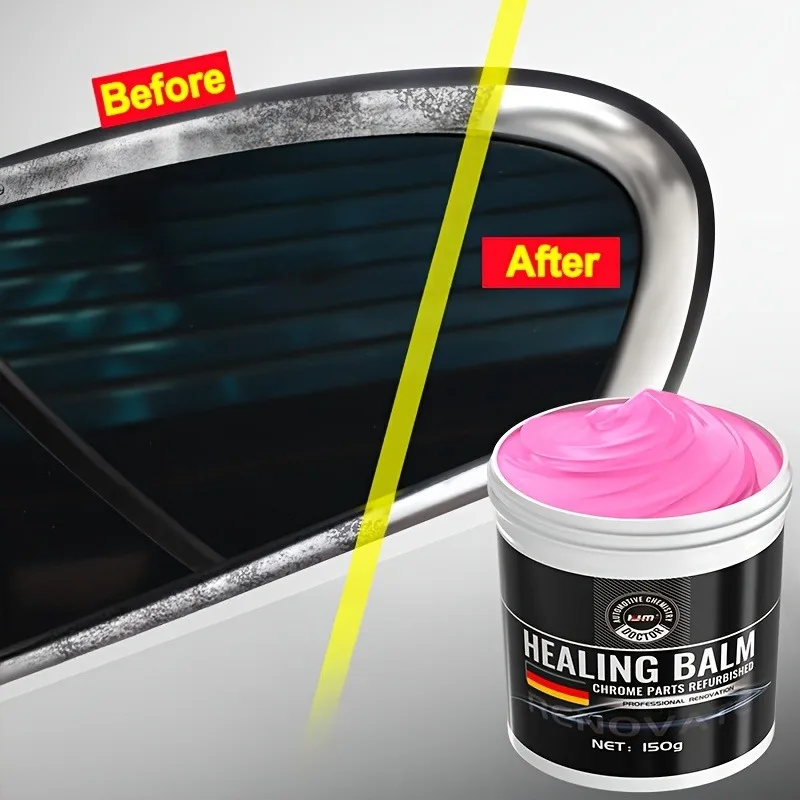 كريم تجديد الكروم متعدد الأغراض: يعيد طلاء السيارة - ويصلح الأكسدة للعجلات والمصدات