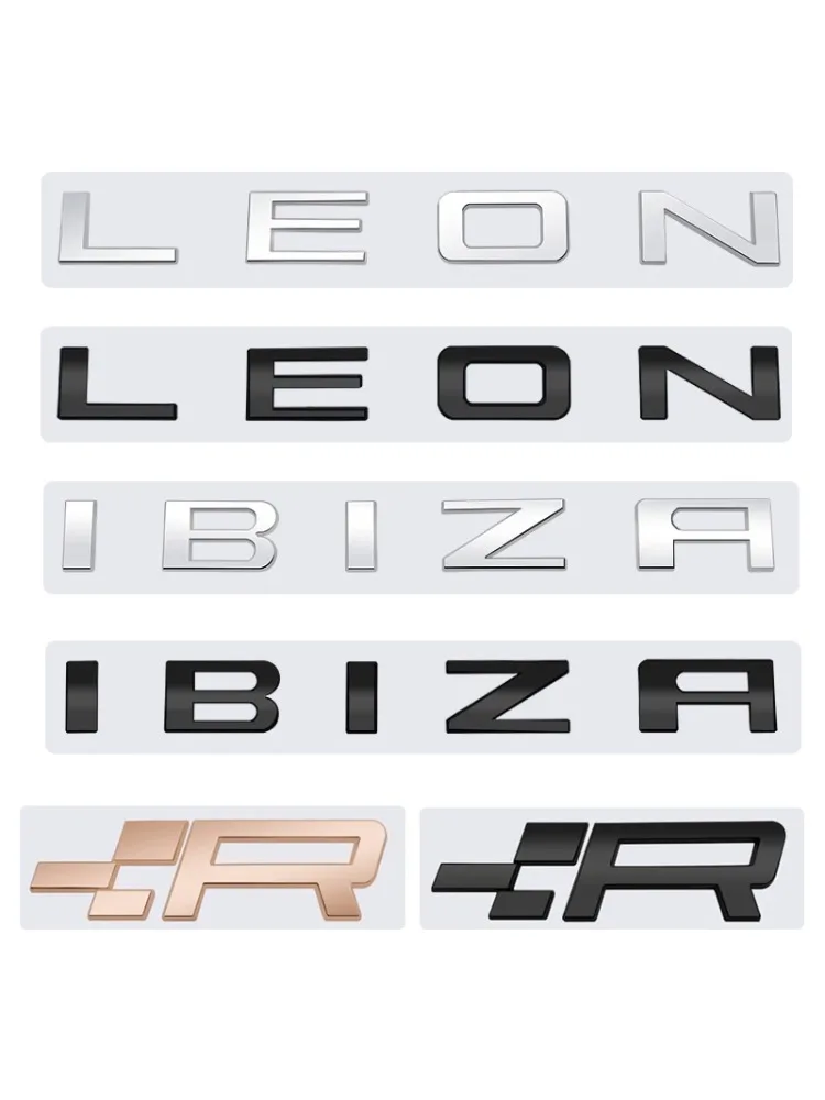 Metalowa naklejka samochodowa z logo R, emblemat, znaczek, naklejka na bagażnik do Seat Cupra Leon Ibiza Tarraco Mii Exeo Alhambra Arona Ateca Toledo Altea — 2