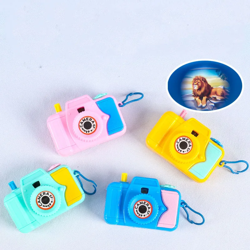 1pc Funny Mini Animal Pattern Cartoon Camera Toy Creative Kids Educational Toys For Children Baby Perfect Projection Camera Gift