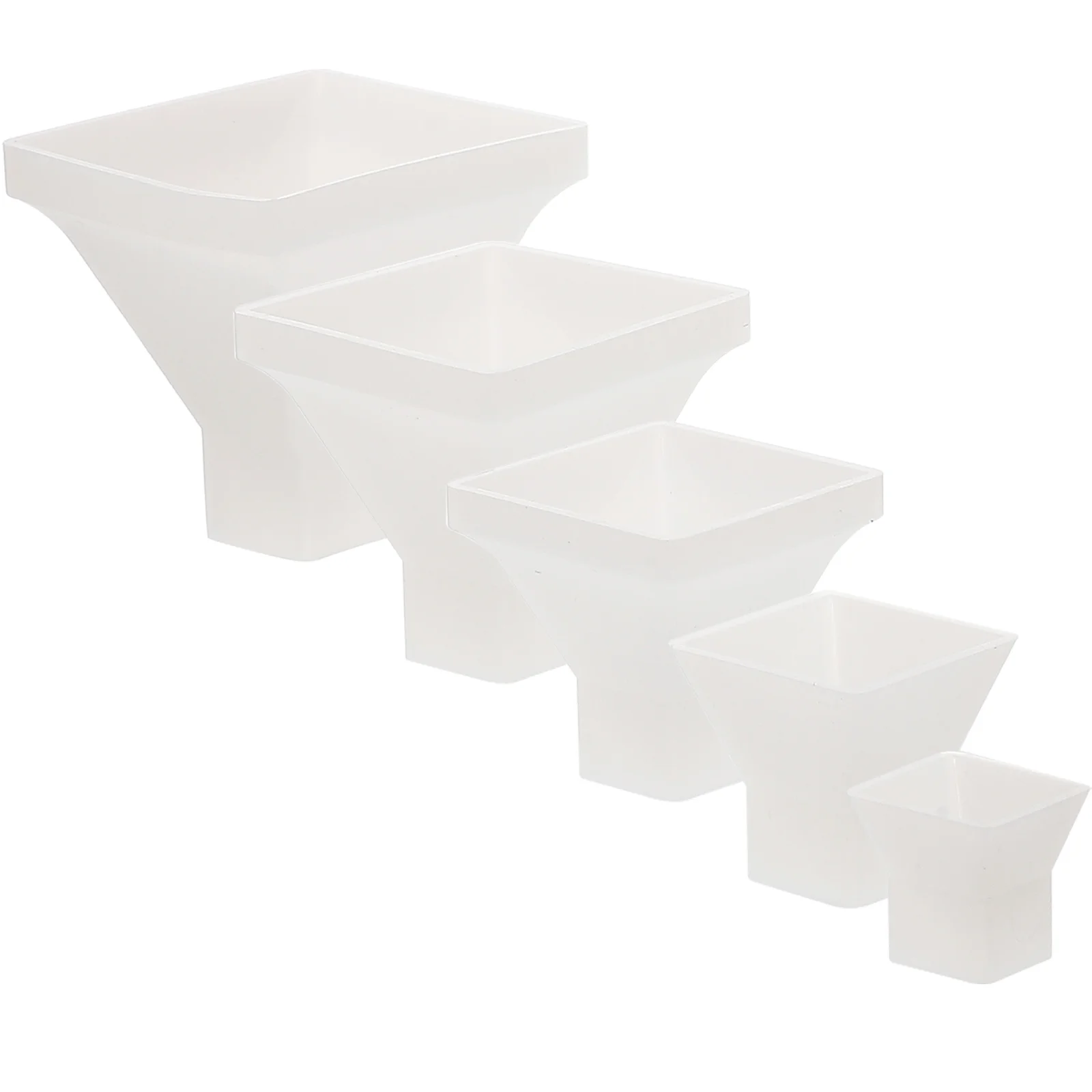 5 قطعة قوالب راتنجات الايبوكسي الكريستالية شكل الهرم مرنة لتقوم بها بنفسك قالب من السيليكون الحرفية لديكور سطح المكتب صناعة الصابون العطري #4