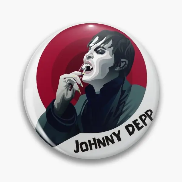 Johnny Depp Movies  Soft Button Pin Hat Creative Fashion Lapel Pin Lover Gift Jewelry Clothes Funny Women Metal Cute Cartoon