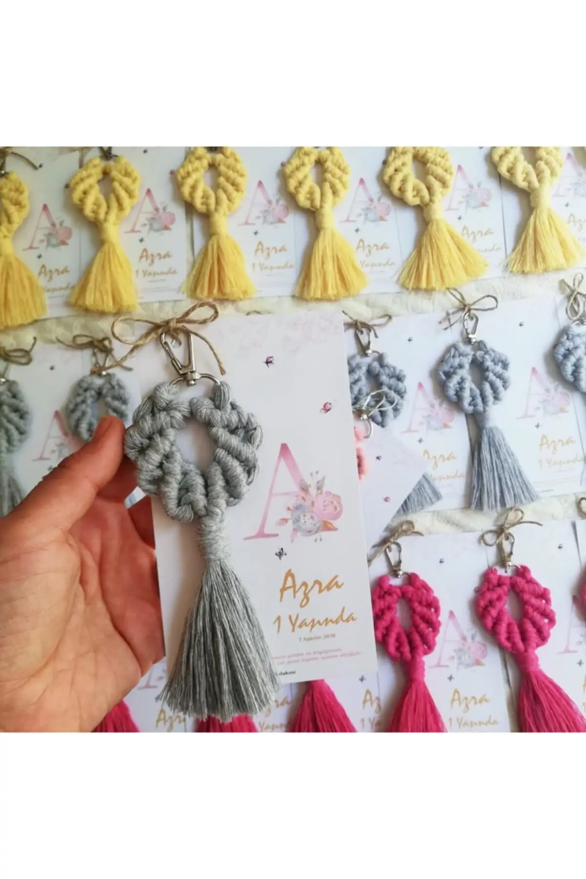 

Macrame Keychain 50 PCs Card All Special Günleriniz With You As For Wedding Engagement And Birthdays Gift