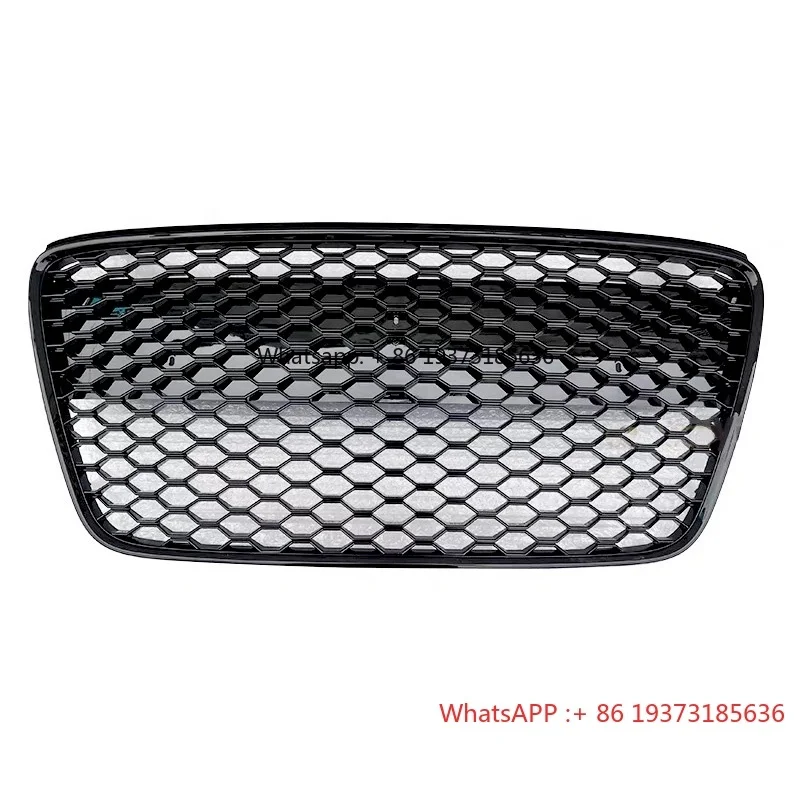 

Car R8 Henycomb Front Bumper Grille RS8 Look ABS Gloss Black Mesh Grill for Audi R8 MK1 2007 2008 2009 2010 2011 2012 2013