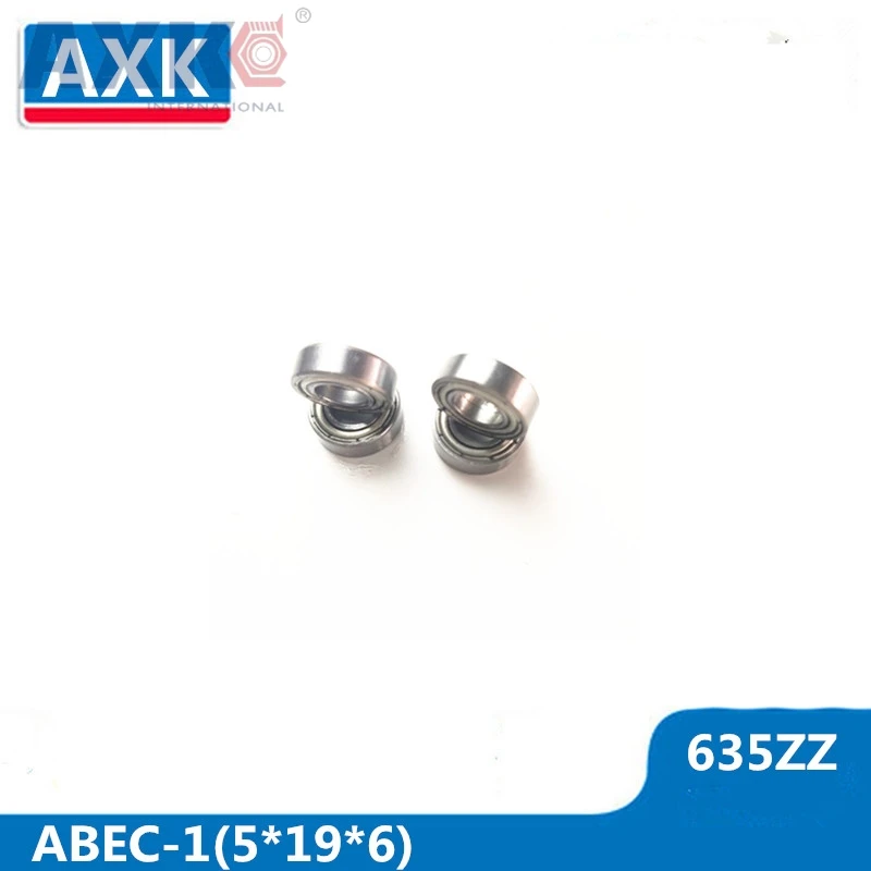 

Подшипник AXK 635ZZ, 5*19*6 мм (10 шт.), Φ, класс R1950ZZ 635Z, миниатюрный 635 ABEC-1