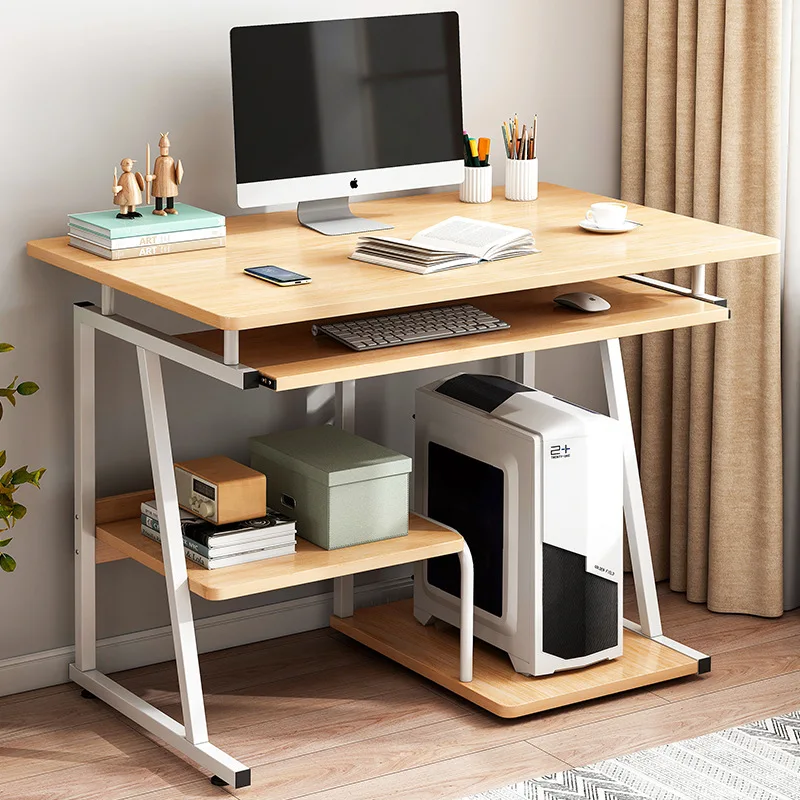 AOLIVIYA 1.2m/1.4m Jiada Computer Desk Computer Desktop Desk Home Desk Student Bookshelf Combination Simple Small Table