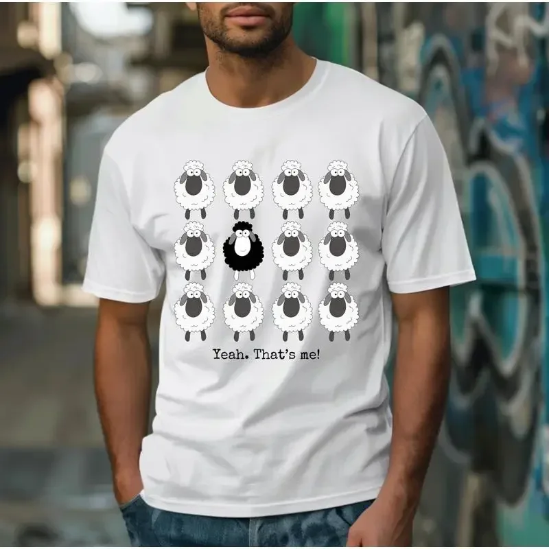 Funny Black Sheep T Shirt Yeah That's Me Unique Design for Standing Out Individuality and Lovers