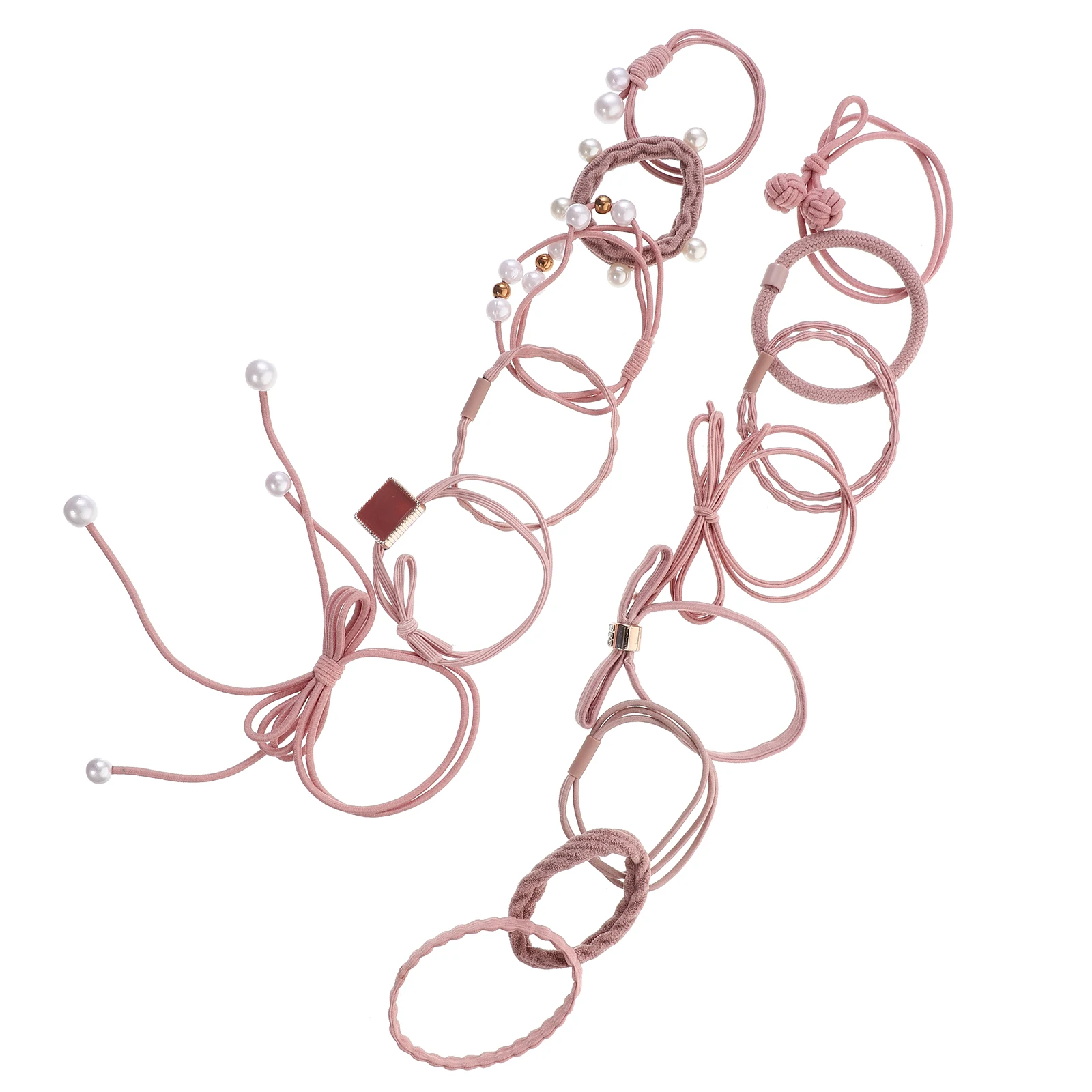 

24pcs Hair Ties Set Black Scrunchies for Women Girls Hair Accessories Elastic Ponytail Holders Styling Aids