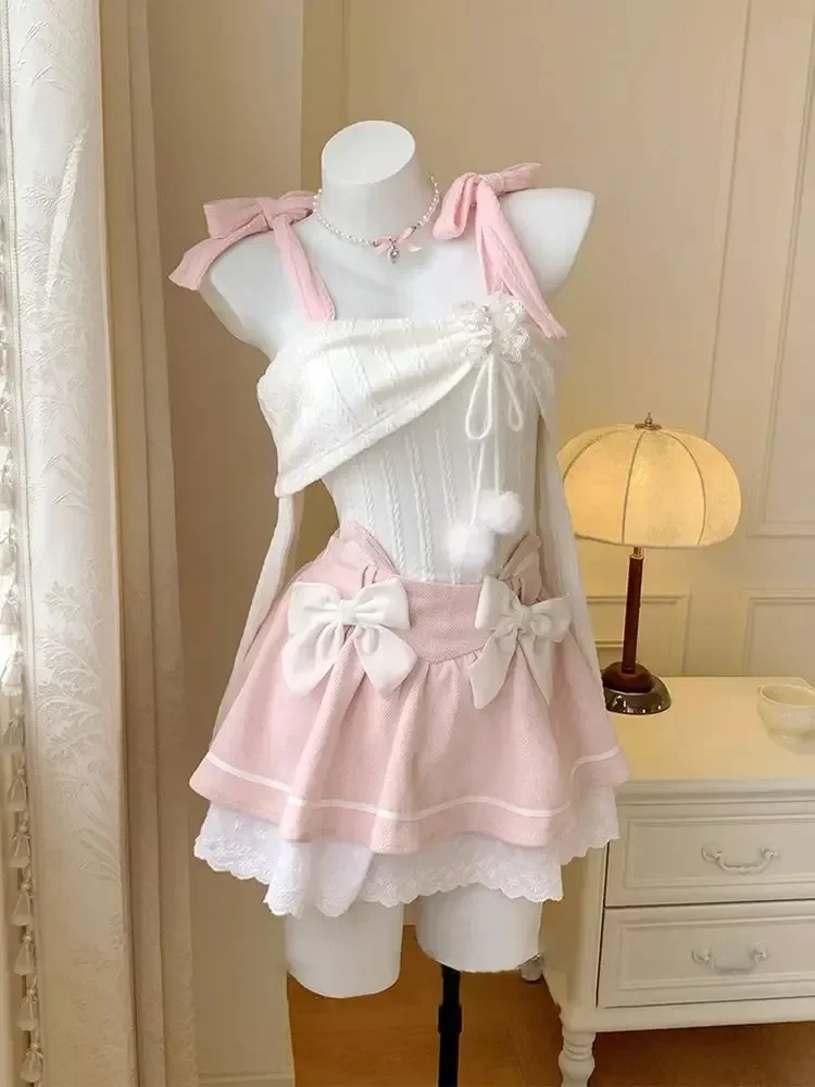 

Contrast Color Slash Neck Bandage T-shirt Women Y2k Aesthetic Flare Sleeve Fairy Tops Harajuku Autumn Slim Fit Grunge Tshirts