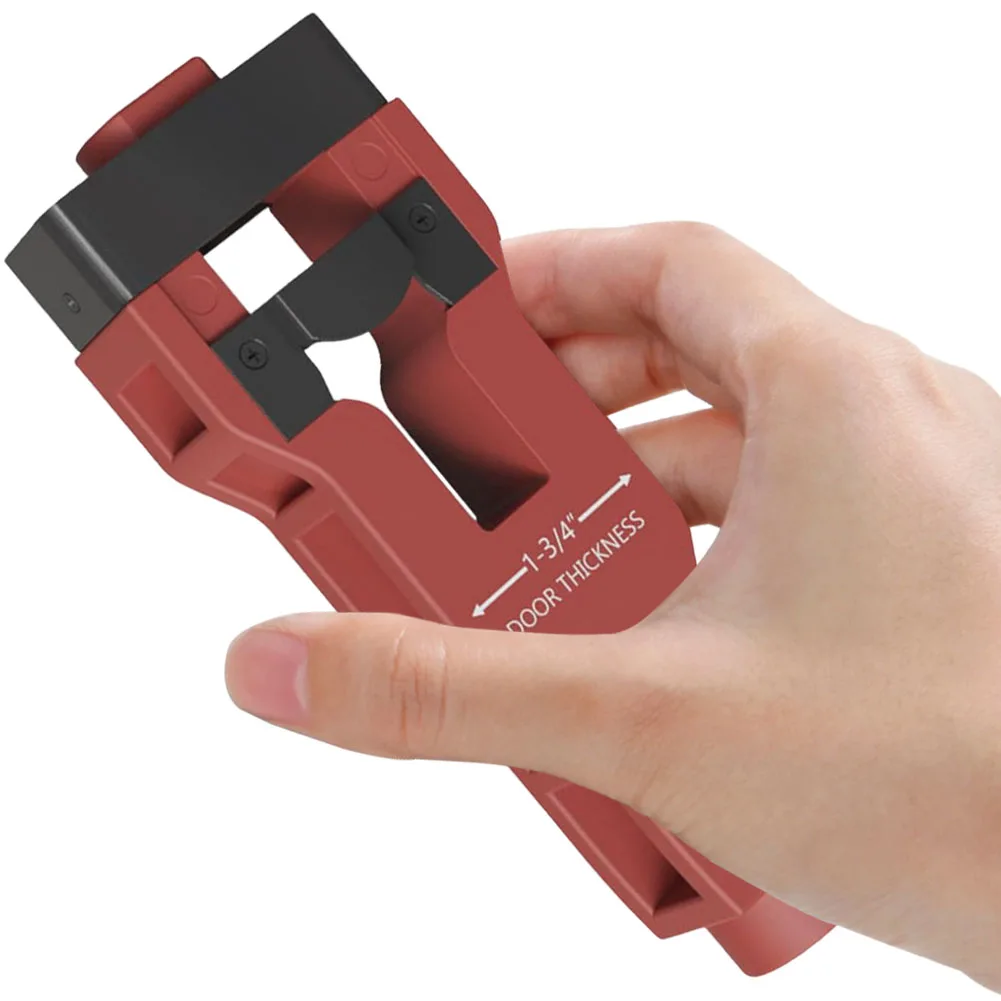 

Инструмент для врезной защелки дверной защелки, точный инструмент для отвода двери из нержавеющей стали, инструмент для автоматического позиционирования защелки для чистки и точной установки