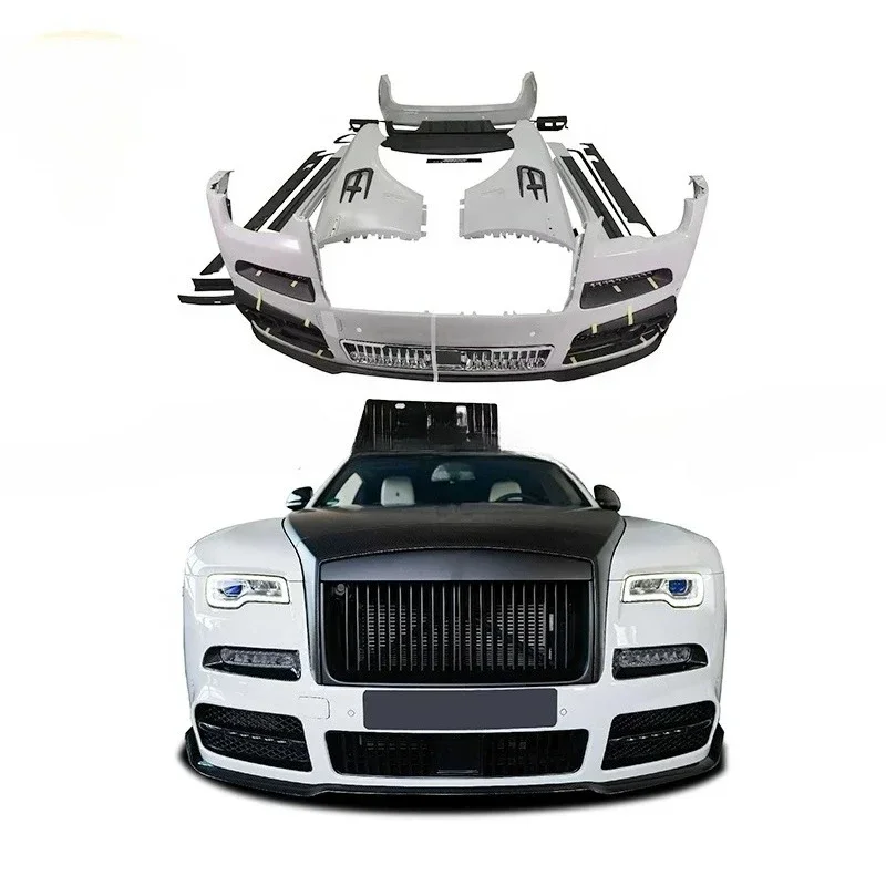 Prepayment For Rolls Royce Wraith Bodykit Upgrade Front Grill Bumpers Front Side Fender Dry Carbon Fiber Body Kit