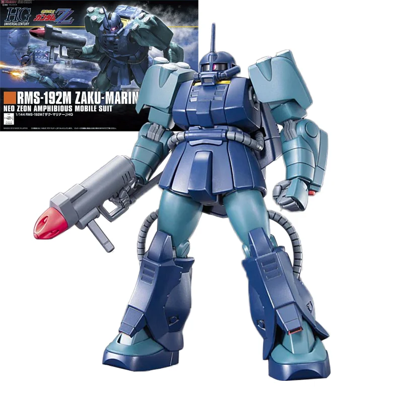 

Original Genuine Gundam Assembled Model HGUC 1/144 RMS-192M Zaku Mariner Action Anime Figure Mobile Suit Gift NEW For Children