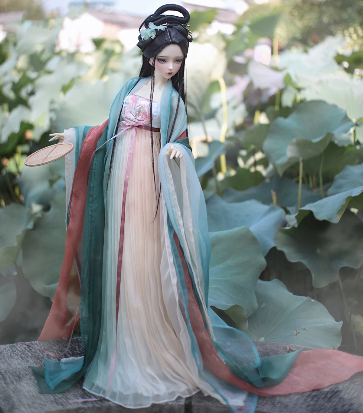 1/4 1/3 Scale BJD Hanfu Dress Chinese Ancient Costume Fairy Outfit For BJD/SD MSD SD13 Big Girl Doll Clothes Accessories A1612