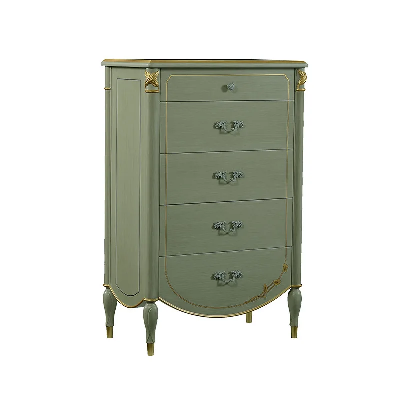 

French European neoclassical chest, bedroom, living room locker, American multi-chest furniture