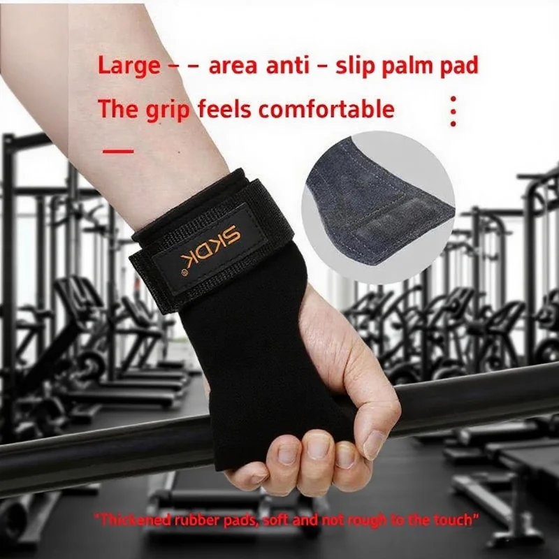 

Перчатки для спортзала из воловьей кожи, ручки для фитнеса, противоскользящие тренировочные кожаные перчатки для защиты ладоней, оснащенные для тренировок