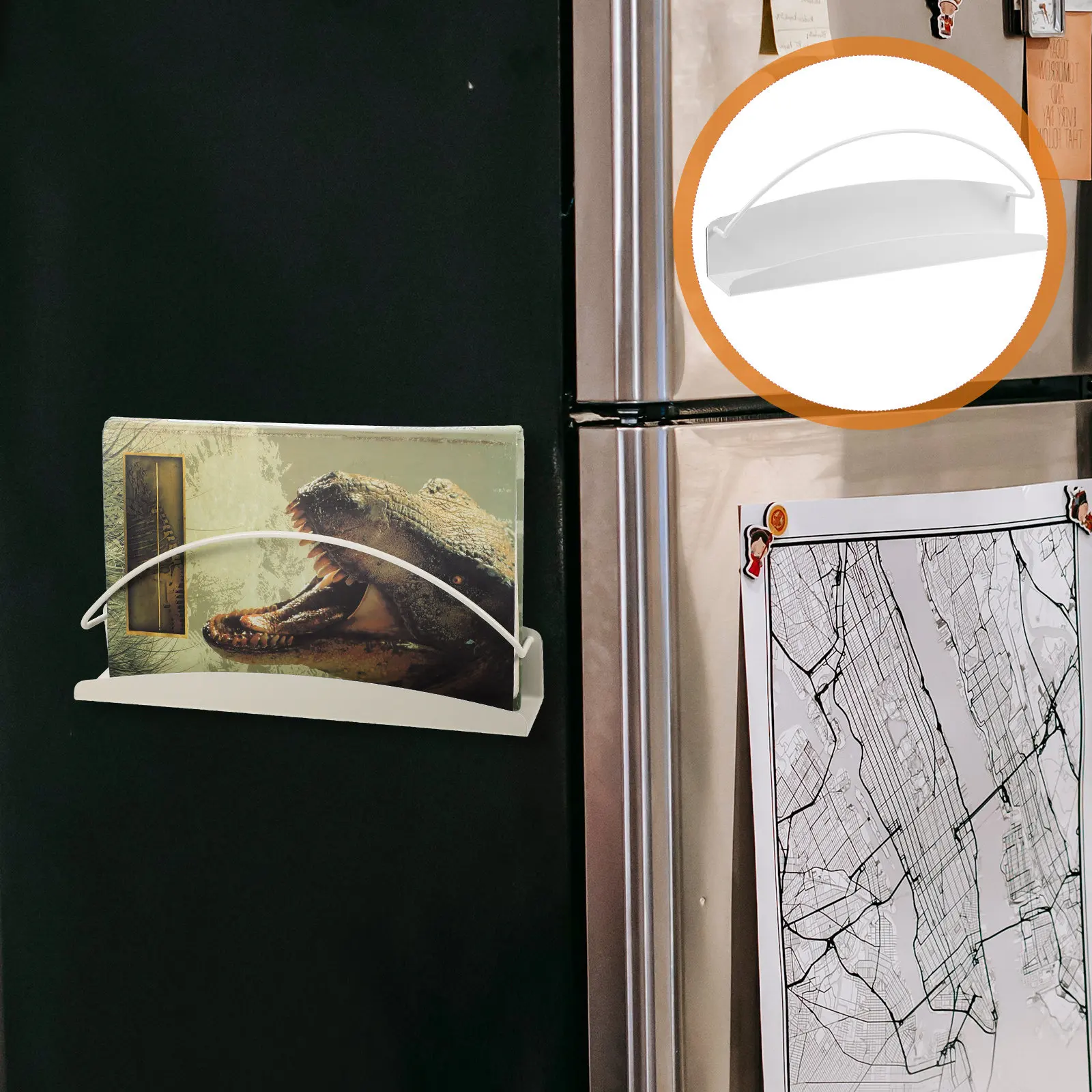 

Магнитный органайзер для журналов на холодильник, стену, металлические поверхности, для дома, спальни, ванной, прихожей