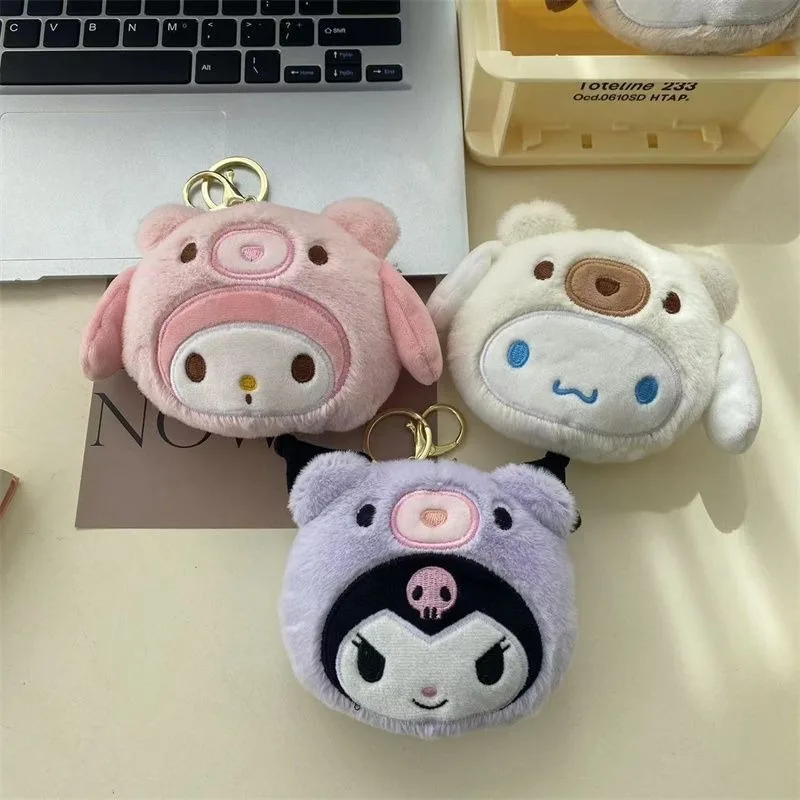 

Cinnamoroll Pochacco Anime Kawaii Sanrio Lovely Doll Wallet Cute Cartoon Coin Purse Pendant Headphone Storage Bag Gifts Toys