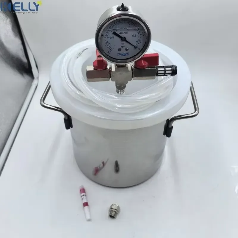20L Double Jacketed Vacuum Defoaming Barrel Stainless Steel 304 Liquid