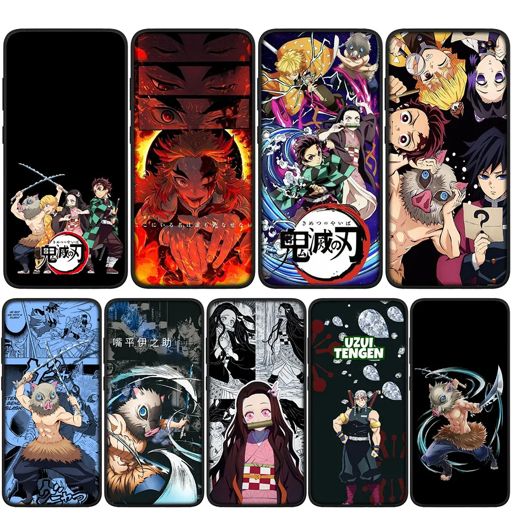 Demon Slayer Hashibira Inosuke Nezuko for Realme C2 C3 C12 C25 C15 C21Y C25Y C21 C11 C31 C30 C33 5 9I 6 7 8 Phone Cover Case