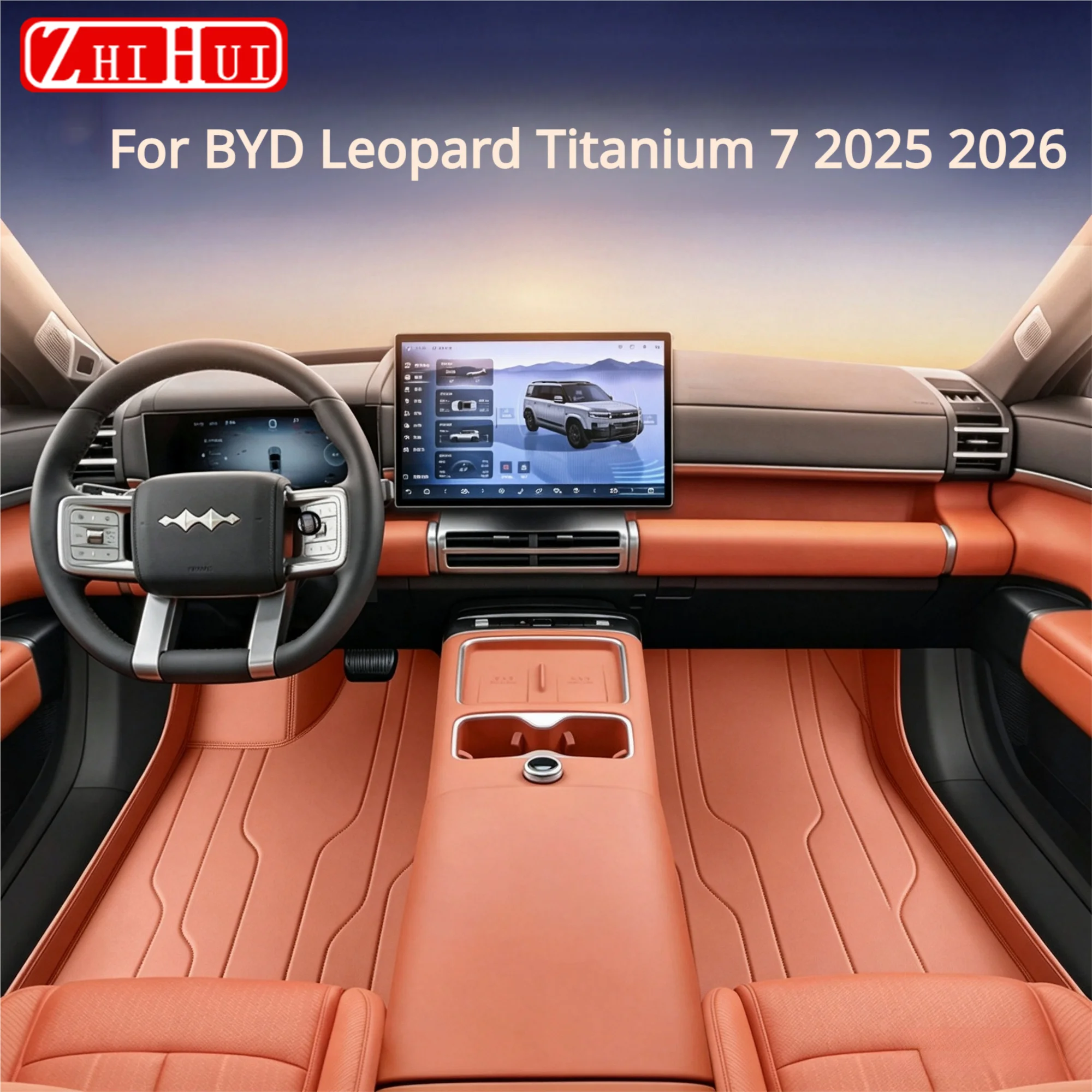 For BYD Leopard Titanium 7 2025 2026 Car Styling Full Coverage Floor Mats Carpet Interior Premium Anti-Slip Durable Accessories
