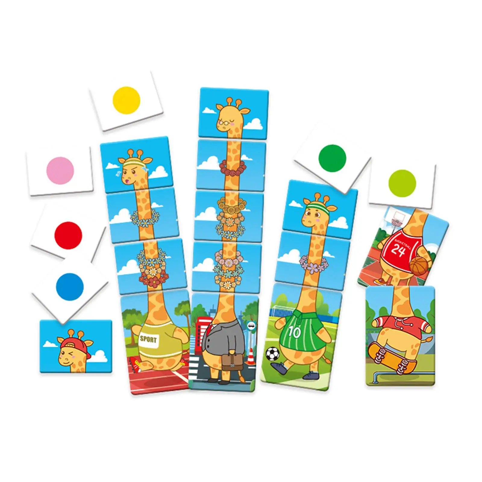 Educational Games Children's Math Training Giraffe wearing Wreath Teaching Toys for 3-8 Years Old Kids Babies Preschoolers