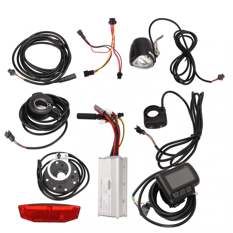 AliExpress NONE 25A Electric Bike Motor Controller Set with EN06 Meter and Front and Rear Lights 2 in 1 Switch Configuration for 750W Motors