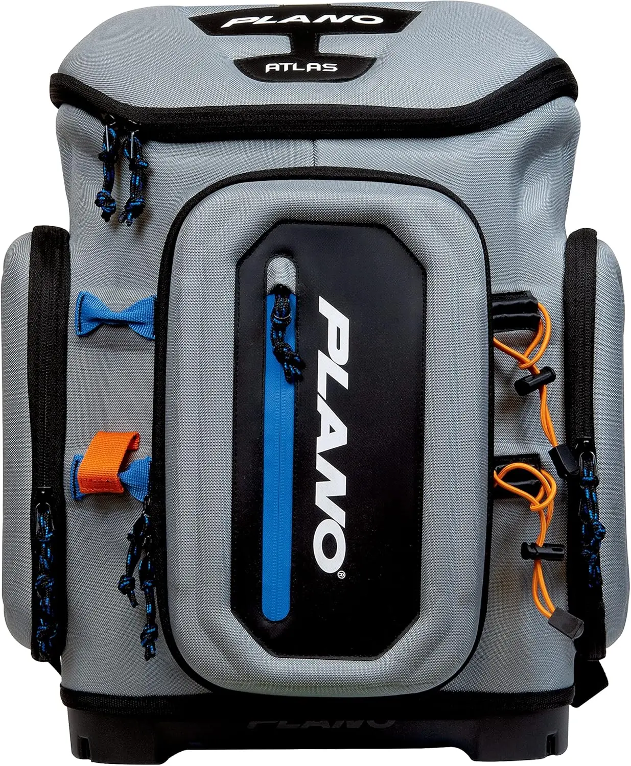 Tackle Fishing Backpack, Gray EVA Material, Includes 3 3750 StowAway Utility Boxes for Worms, Lures, & Baits