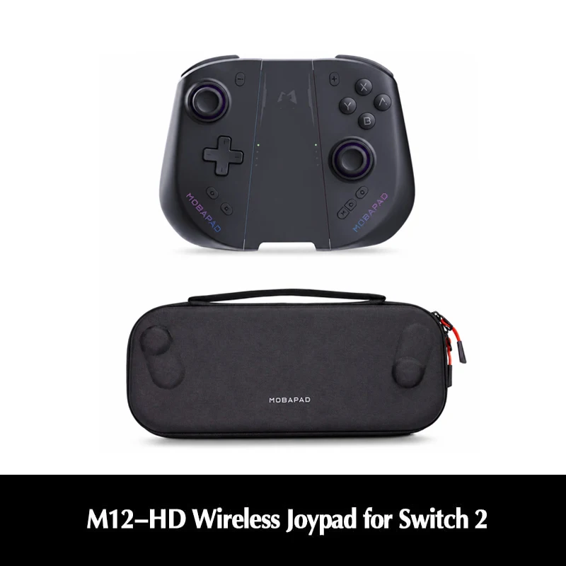 MOBAPAD M12 HD draadloze gamepad voor Switch 2-console, HD vibratie Bluetooth-joypad met TMR-joystick voor Nintendo Switch 2