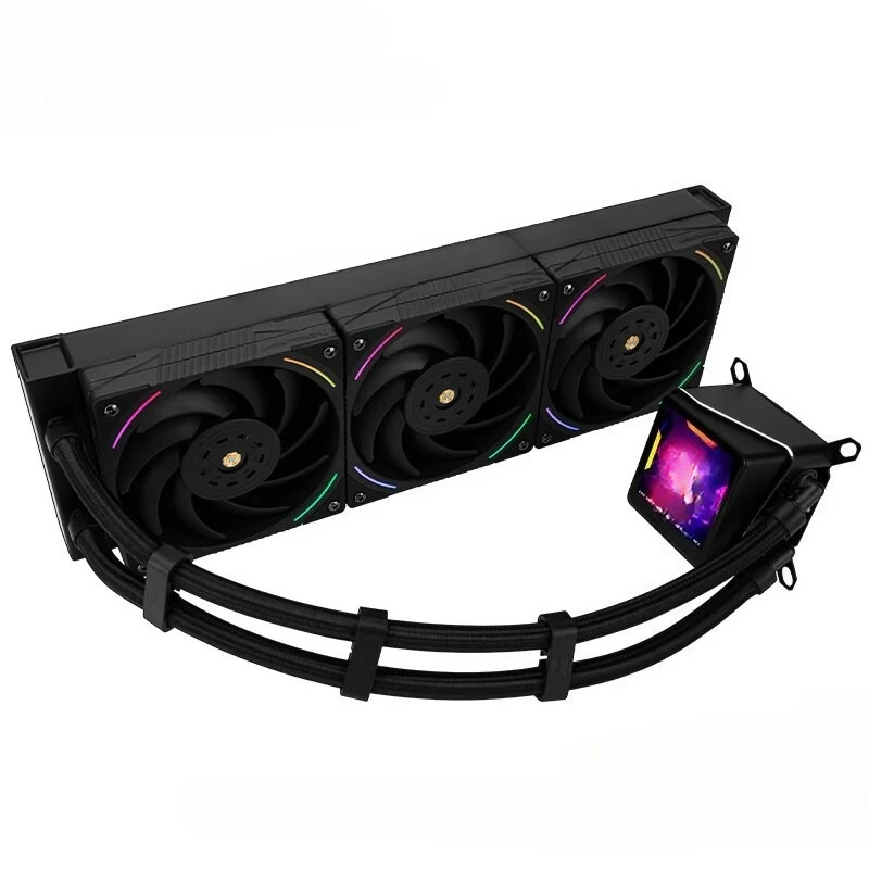 

Digital display version CPU water cooling radiator cooling easy to use