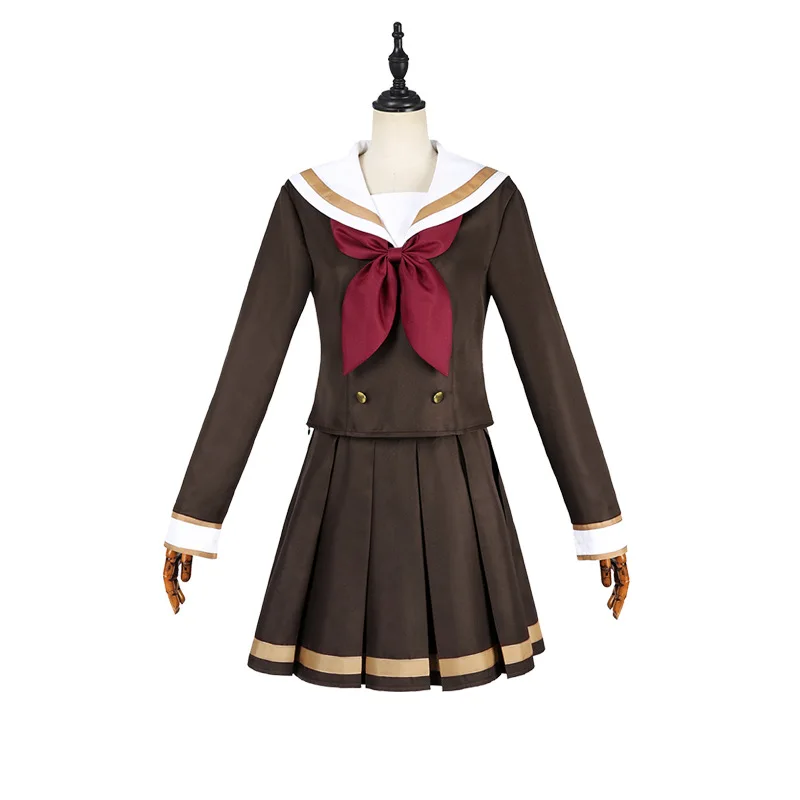 New Anime Sound! Euphonium Kumiko Oumae Cosplay Costume Wig JK Brown Top Skirt Dress Tie Sailor Suit Halloween Party Props