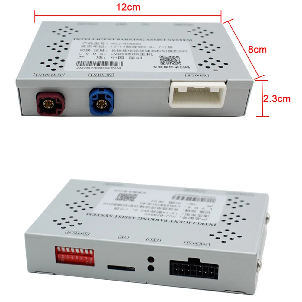 ZJCGO-Adaptador de interfaz de caja decodificadora Digital, cámara frontal trasera inversa, NTG 4,5 para Mercedes Benz GLK Clase C W204 X204 2011 ~ 2015