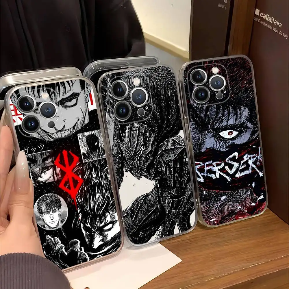 

Berserk Guts Hot Anime Phone Case Silicone Soft for iphone 17 16 15 14 13 12 11 Pro MAX Plus X Cover
