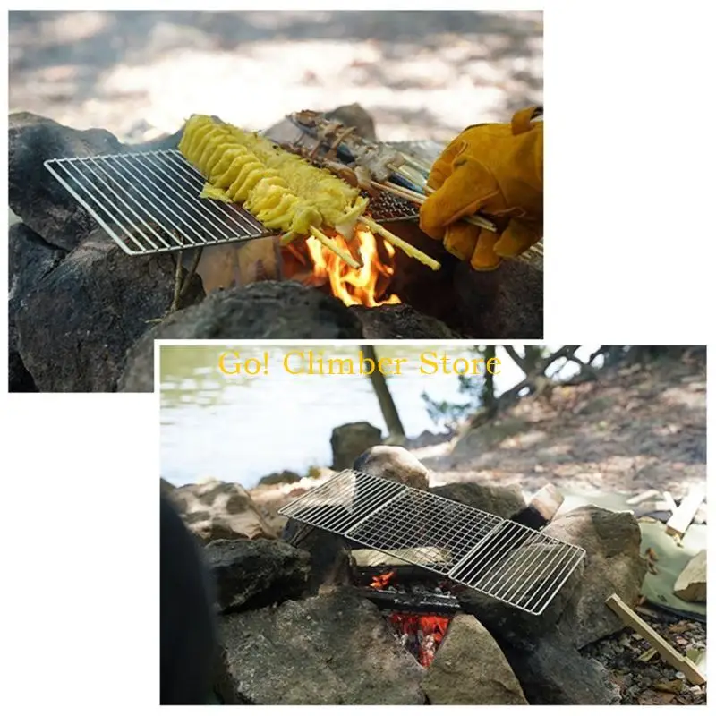 

Q84C Grilling Net for Cooking Fish Grilling Net Outdoor Stove Barbecue Mesh Sheet