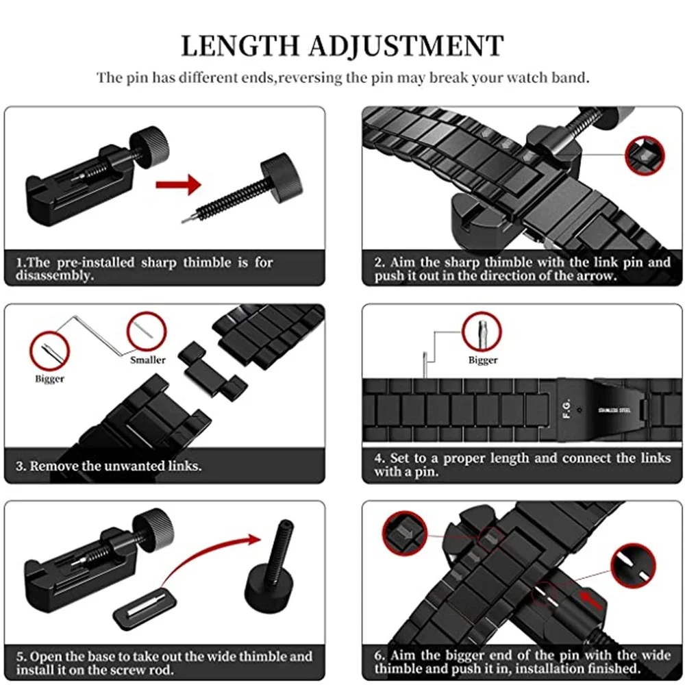 Armband + Gehäuse für Apple Watch Band 46 mm 42 mm 44 mm 45 mm 41 mm Vollständige Abdeckung Metall-Edelstahlband Iwatch Serie 11 10 9 8 7 6 SE 5 – Detail 1