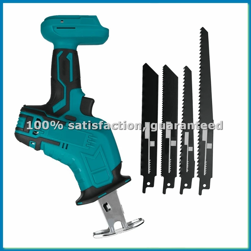 Cordless Electric Reciprocating Saw Variable Speed Metal Wood Cutting Tool Electric Saw for 18V Battery-ABLL