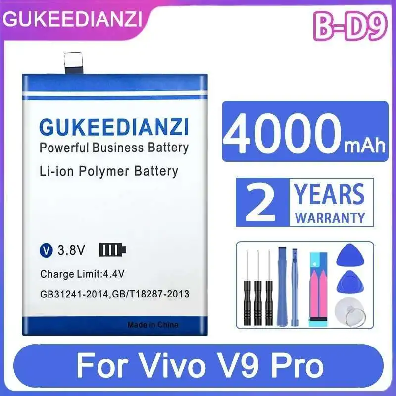 

For Vivo V9 Pro V9pro Y85 Y85A Z1 Z1i Y89 4000Mah High-Capacity B-D9 Mobile Phone Battery