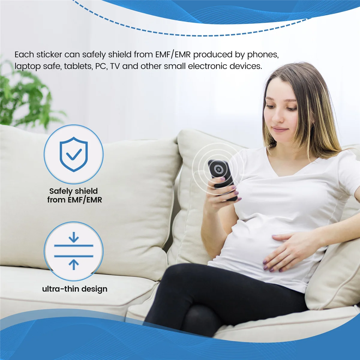 Bestseller 10PCS EMF Protection Sticker Anti Radiation Cell Phone Sticker for Phone iPhd Laptop and All Electronic Devices