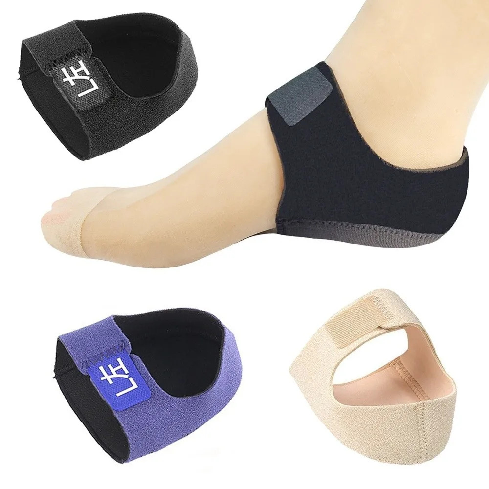 U-Shaped Silicone Gel Plantar Fasciitis Insoles Adjustable Heel Cups Heel Pain Relief Insoles Shock Absorption Prevent Slipping