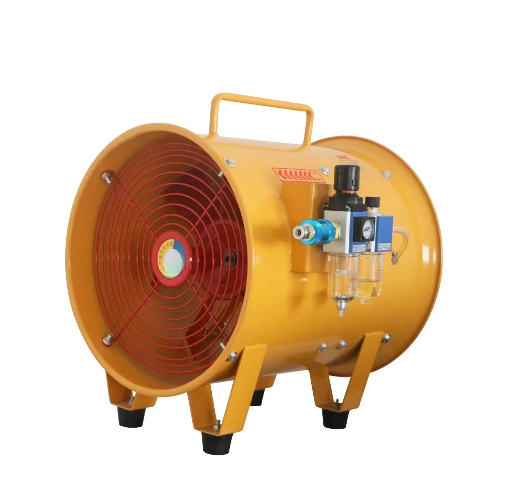 Handheld Pneumatic Explosion‑Proof Axial Fan Ball Bearing Mobile Ventilator Portable for Industrial Exhaust Air Circulation