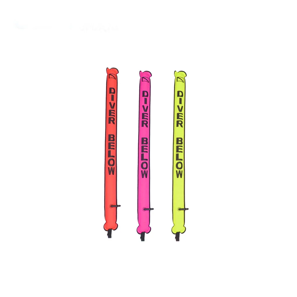 150*15cm Buoy Signal Tube Snorkeling Sports Inflation Wear-resistant Sausage Gear TPU Scuba Diving Surface Markers