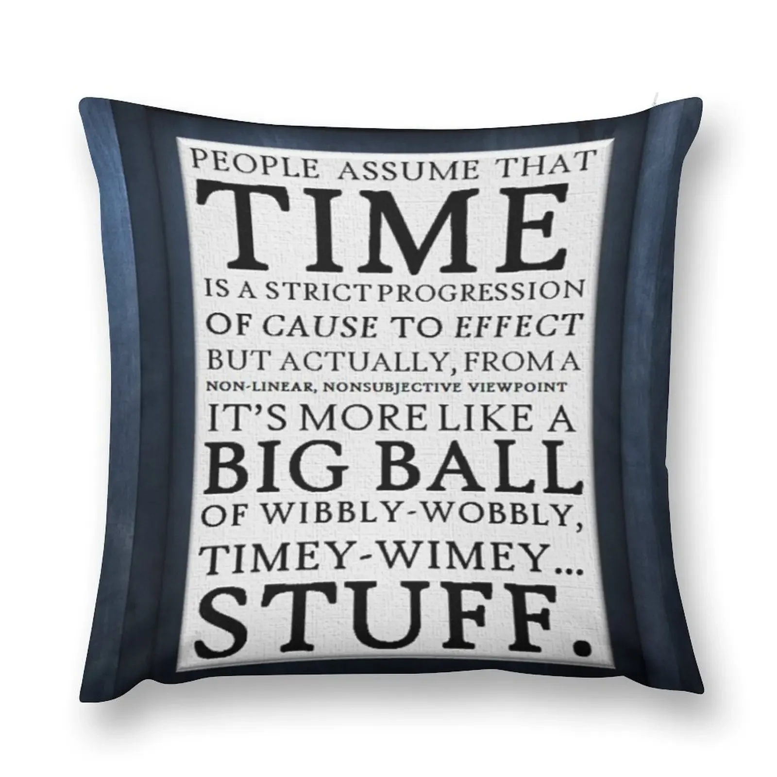 Wibbly-Wobbly, Timey-Wimey.. Stuff! Throw Pillow anime girl Christmas Cushion For Home pillow