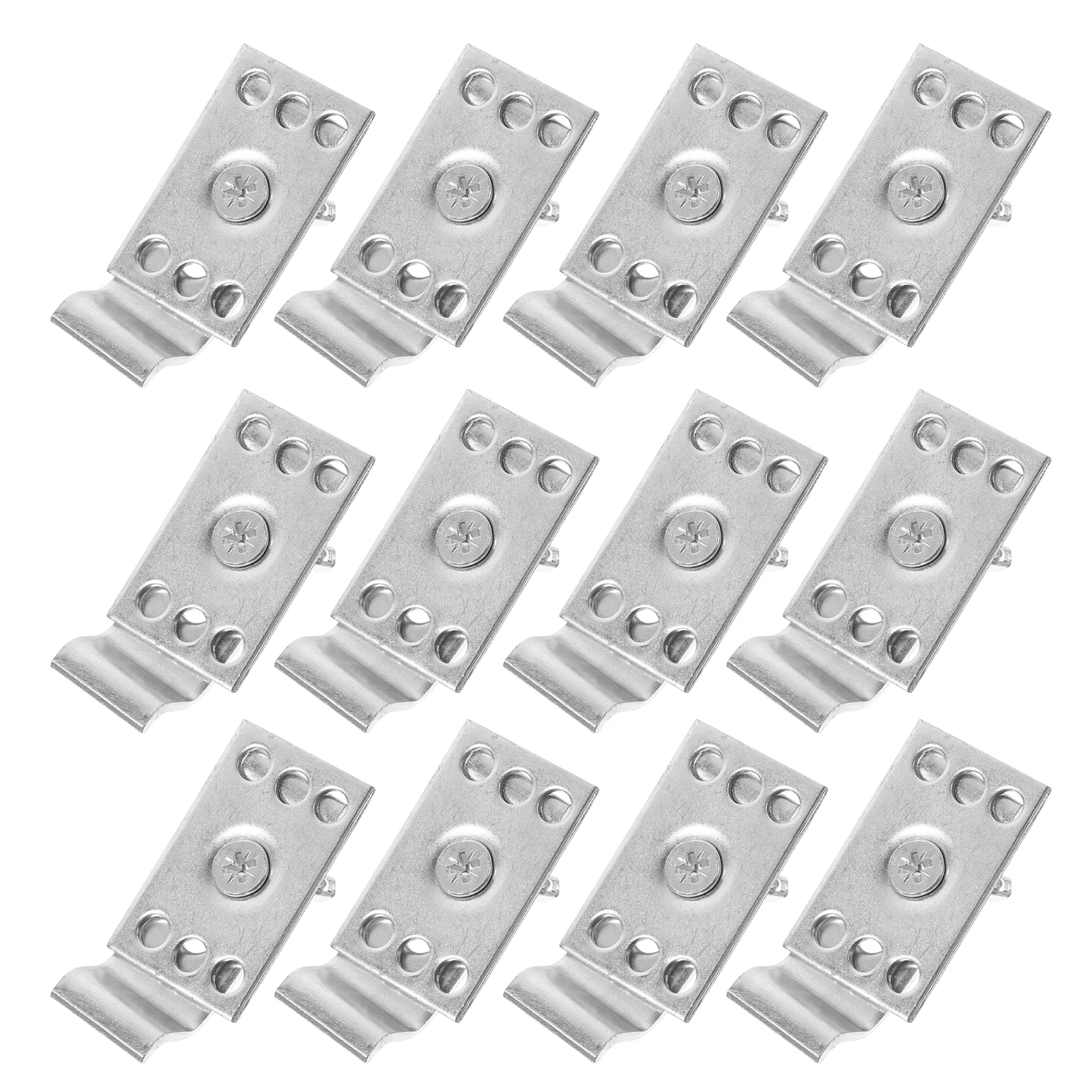 

12 Sets Sink Clips Stainless Steel Undermount Brackets Replacement Kitchen Hardware Fastener Support Leakproof Durable