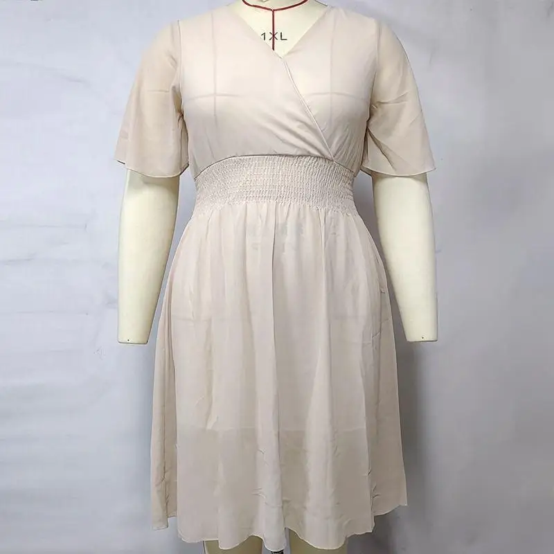 l38e-abito-longuette-casual-da-donna-con-volant-maniche-scollo-a-v-orlo-svasato-smock