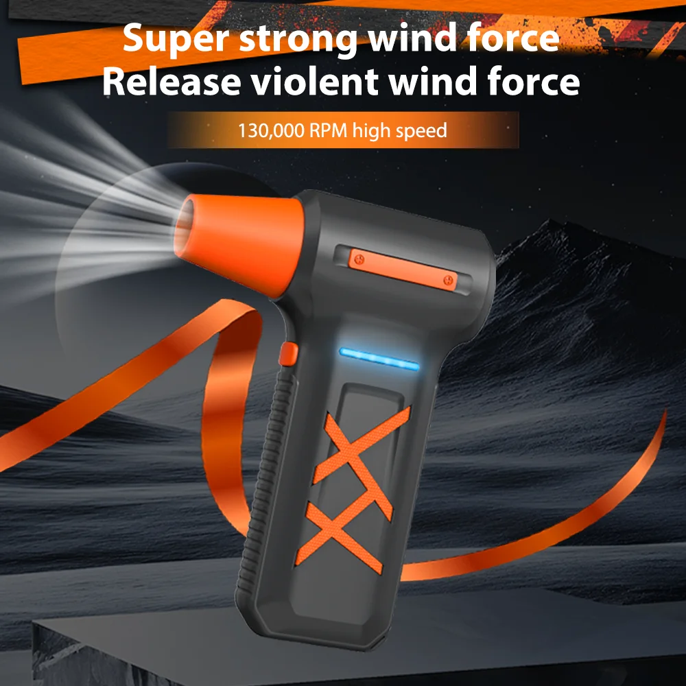 Krachtige Luchtblazer 130000 RPM Elektrische Air Duster Borstelloze Motor Turbo jet fan 3 Versnellingen Snelheid Verstelbare Outdoor BBQ Blower Tool