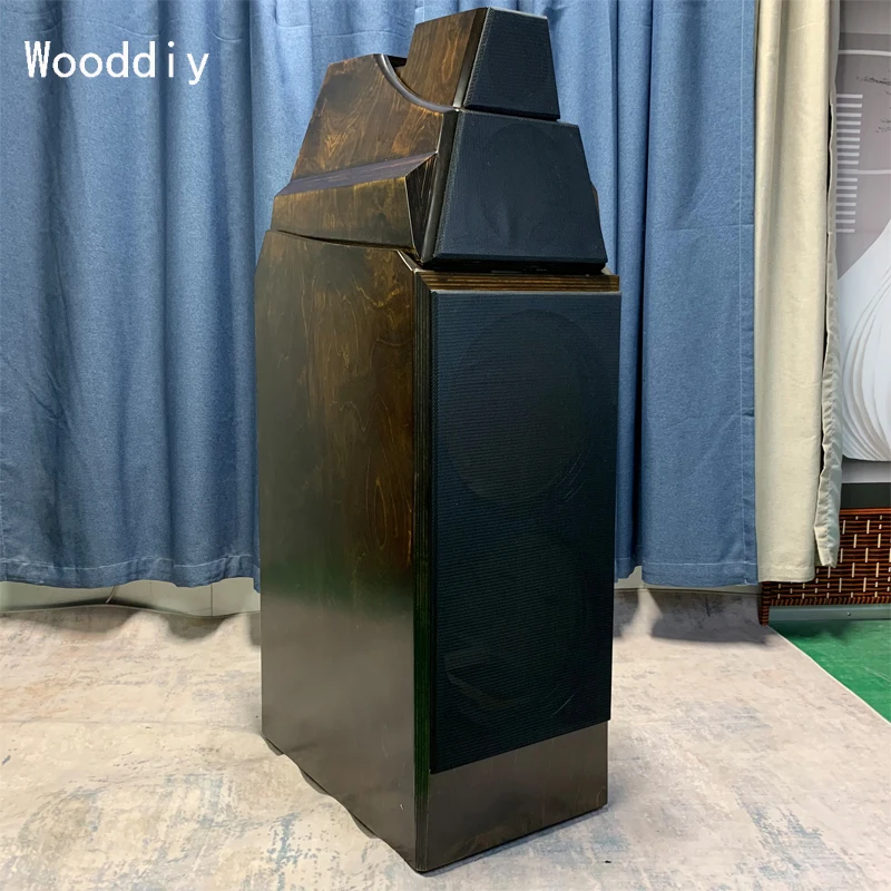 Wooddiy Customized 12 inch One Pair Loudspeaker Empty Cabinet Box Floor Speaker Three way Birch Plywood