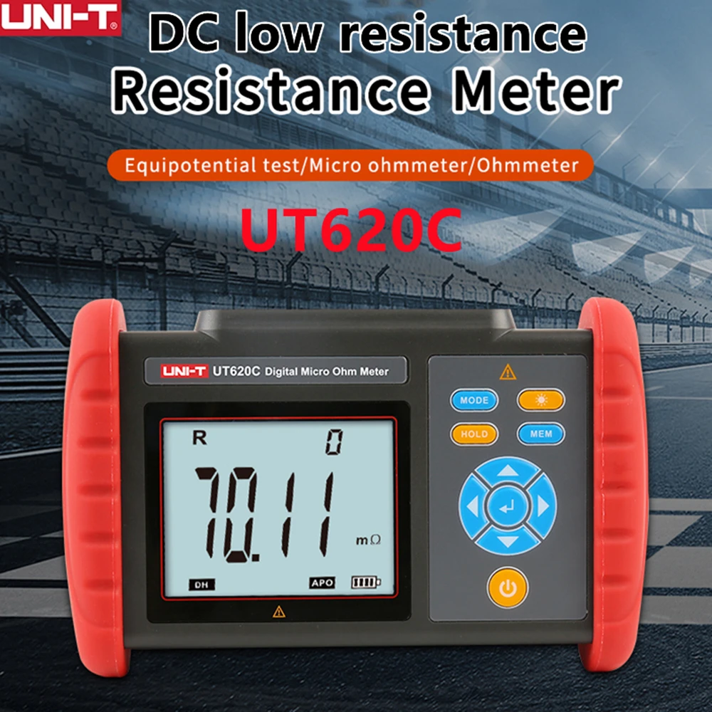 UNI-T UT620C Digital DC Low Resistance Meter Milliohm Meter DC Milliohm Low Resistance Microohm Meter Ohm Resistance Tester