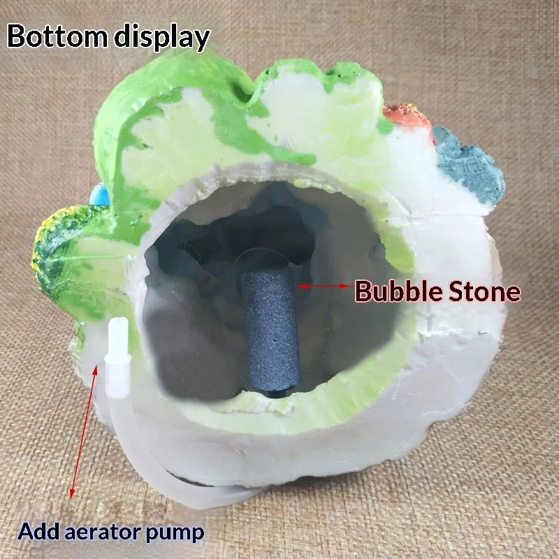 1pc Resin Fish Tank Decor Coral Oxygen Pump Air Bubble Stone for Aquarium Landscapes