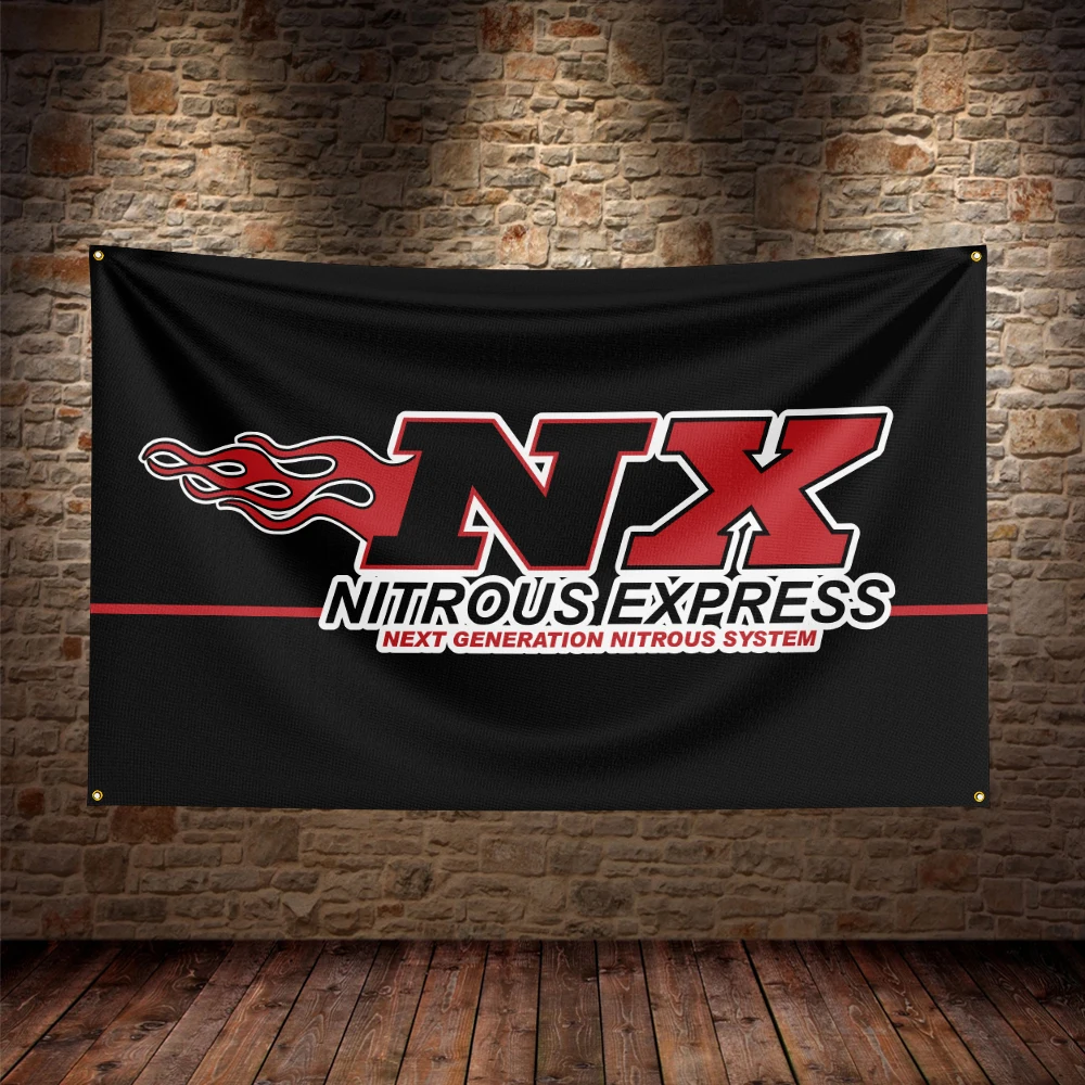 90x150cm nx Lachgas Express Flagge Polyester bedruckte Garage oder Außen dekoration Banner Wandteppich